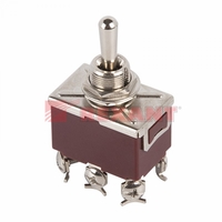 Тумблер 250V 15А (6c) (ON)-OFF-(ON) двухполюсный | 36-4172 REXANT