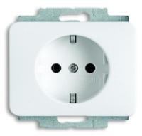 Розетка Schuko Alpha nea 16А 250В бел. глянцевый ABB 2011-0-6223