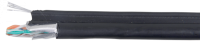 Кабель связи витая пара F/UTP кат. 5E 4 пары LDPE 1м трос черн. GENERICA ITK BC3-C5E04-359-305-G IEK (ИЭК)