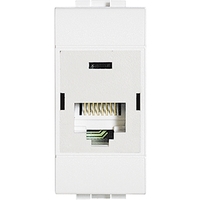 Розетка компьютерная LivingLight RJ45 UTP CAT.5E 110 Leg BTC N4262C5E Legrand