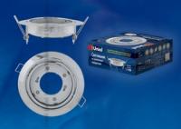 Светильник ультратонкий поворотный встраиваемый GX53/H5-M SILVER 1 PROM корпус серебр. упак. картон Uniel 10946