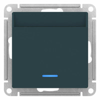 Выключатель карточный 2мод. СП AtlasDesign 10А IP20 без задержки времени механизм изумруд SchE ATN000867 Schneider Electric