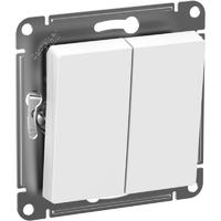 Выключатель 2-кл. Atlasdesign Aqua IP44 (сх. 5) 10AX механизм бел. SchE ATN440151 Schneider Electric