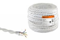 Ретро провод "Эко" TV + Internet витой, белый (45м) | SQ2803-0001 TDM ELECTRIC