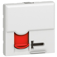 Механизм розетки компьютерной СП 2мод. Mosaic RJ45 кат.6A UTP безопасн. Leg 076590 Legrand