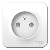 Розетка 1-м ОП Blanca 16А IP20 250В без заземл. защ. шторки бел. SchE BLNRA001101 Schneider Electric