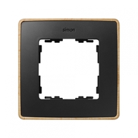 Рамка 1-м Simon82 Detail дерево/графит (100% Бук) Simon 8201610-271