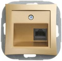 Механизм розетки комп. СП Дуэт RJ45 шампань SchE WDE000483 Schneider Electric