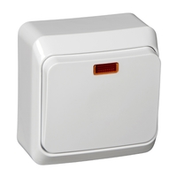 Выключатель 1-кл. ОП Этюд 10А IP20 с подсветкой бел. SchE BA10-005B Schneider Electric