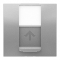 Розетка компьютерная 1-м 2мод. Unica Modular RJ45 кат.6 UTP алюм. SchE NU341530 Schneider Electric
