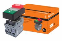 Кнопка двойная MPD13-11С (зеленая/красная-выступающая) (LED) d22мм/220В (I/O) линза прозрачная | SQ0747-0038 TDM ELECTRIC