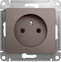 Розетка 1-м СП Glossa 16А IP20 250В без заземл. механизм платина SchE GSL001241 Schneider Electric