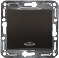 Механизм выключателя 1-кл. СП 10А IP20 V01-14-V12-М с индикацией черн. Volsten 10005