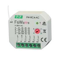 Система модульная FW-RC4AC (передатчик 4-х клавишный дистанц. управления; питание от сети; установка в монтаж. коробку d60мм) F&amp;F EA14.002.016 Евроавтоматика ФиФ