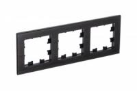 Рамка 3-м AtlasDesign Nature металл оникс SchE ATN312303 Schneider Electric