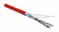 Кабель витая пара FUTP4-C5E-P26-IN-LSZH-RD-100 (100м)эк.F/UTP,к5e,4п(26AWG),мног.(patch),эк.-ф.,LSZH,нг(С)-HF,–20°C–+75°C,красн. | 243621 Hyperline