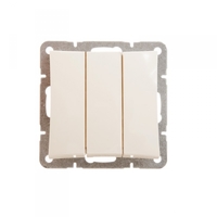 Механизм выключателя 3-кл. СП Дуэт 10А IP20 беж. SchE WDE000231 Schneider Electric