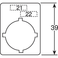 Шильдик для переключателей Hand O Auto алюминиевый - SK615550-80 ABB