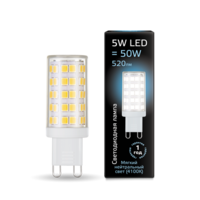 Лампа светодиодная LED 5.5 Вт 560 Лм 4100К белая G9 капсула 220 В керамика Black Gauss 107009206