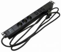 Блок розеток SHE19-3SH-3IEC-2.5EU для19д шкафовгориз.3хSchuko+3xIEC 320C1316A Hyperline 397016