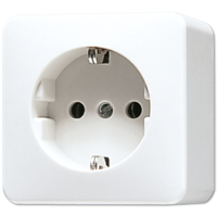 Розетка штепсельная SCHUKO накладная 16A 250V белая JUNG 620AWW
