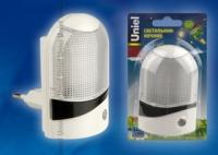 Ночник светодиодный c фотосенсором (день/ночь) DTL310 0,5W 4LED белый Селена Uniel 10327