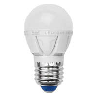 Лампа светодиодная ED-G45-6Вт/NW/E27/FR/DIM PLP01WH 6Вт шар 4500К бел. E27 600лм 220-230В диммир. упак. картон Uniel UL-00000693