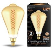Лампа светодиодная филаментная Filament 8.5Вт ST164 2000К E27 660лм Amber Gauss 157802105