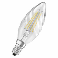 Лампа светодиодная филаментная PARATHOM CL BW FIL 40 non-dim 4W/827 4Вт 2700К тепл. бел. E14 470лм угол пучка 300град. 220-240В (замена 40Вт) прозр. стекло OSRAM 4058075590236