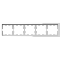 Рамка 5-м Merten D-Life SD бел. кристалл SchE MTN4050-6520 Schneider Electric