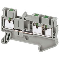 Клемма пружинная PIT проходной 3 точки 2.5мм.кв. серая - NSYTRP23 Schneider Electric