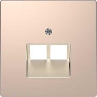 Накладка центральная Merten D-Life для розетки компьютерной 2-м RJ45 SD шампань SchE MTN4522-6051 Schneider Electric