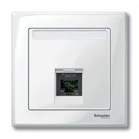 Центральная плата для розетки 1 пост белый - MTN469819 Schneider Electric