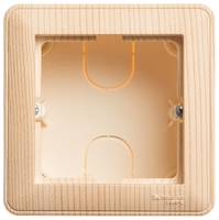 Коробка подъемная для наружного монтажа 1-м W59 с рамкой сосна SchE KP-152-78 Schneider Electric