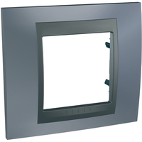 Рамка 1-м Unica Top грей/графит SchE MGU66.002.297 Schneider Electric