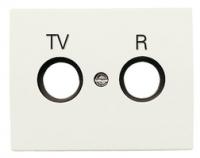 Накладка TV/R розетки белый жасмин OLAS ABB 8450 BL