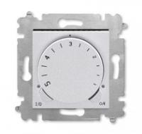 Терморегулятор Levit с поворотной ручкой 16А серебр./дым. черн. ABB 2CHH920003A6070