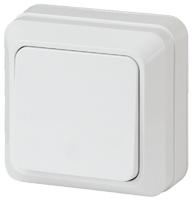 Выключатель 1-кл. ОП Quadro 10А IP20 2Э-101-01 250В бел. Intro Б0038836 ЭРА (Энергия света)
