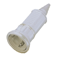 Розетка кабельная Schuko 16А 230В 2P+E IP44 сер. Mennekes 10751