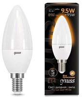 Лампа светодиодная LED 9.5 Вт 890 Лм 3000К теплая Е14 Свеча Black Gauss - 103101110