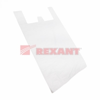 Пакет майка ПНД 30+16*60, 15мкм белая (100шт./уп) | 61-0205-1 SDS REXANT