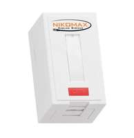 Розетка 1 порт кат.6 (класс E) 250МГц RJ45/8P8C FT-TOOL/110/KRONE T568A/B полный экран со шторкой бел. NIKOMAX NMC-WO1SE2-FT-ST-WT NIKOMAX/NIKOLAN