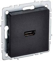 Розетка СП BRITE HDMI РHDMI-0-БрЧ черн. IEK BR-H10-K02 (ИЭК)