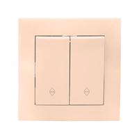 Выключатель проходной 2-кл. СП Валенсия 10А IP20 крем. PROxima EKF EWV10-027-20