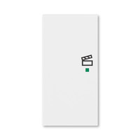 Клавиша Levit двойная левая с символом сцены free@home бел. ABB 2CHH622103A4003