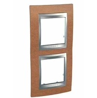 Рамка 2-м Unica Top верт. вишня/алюм. SchE MGU66.004V.0M2 Schneider Electric
