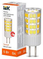 Лампа светодиодная CORN капсула 5Вт 230В 3000К керамика G4 | LLE-CORN-5-230-30-G4 IEK (ИЭК)
