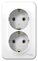 Розетка 2-м ОП Blanca 16А IP20 250В с заземл. без защ. шторок бел. SchE BLNRA010201 Schneider Electric