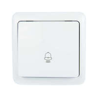 Кнопка звонка 1-кл. 1п ОП Viola 10А IP20 бел. LEZARD 751-0200-103