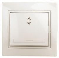 Переключатель 1-кл. СП Plano 10А IP20 1-103-02 250В сл. кость Intro Б0027600 ЭРА (Энергия света)